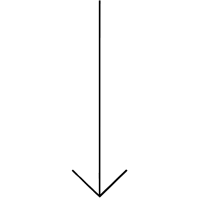 thin black arrow down